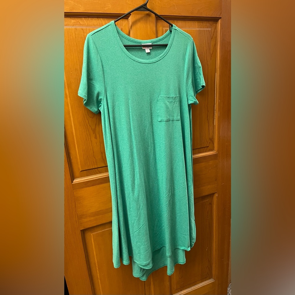 LuLaRoe Carly dress. New without tags. Beautiful teal color.